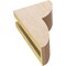 Ekena Millwork 3"W x 6"D x 9"H Classic Crestline Rough Cedar Woodgrain TimberThane Corbel, Primed Tan CORUR03X06X09CRERCPR - alternate 5